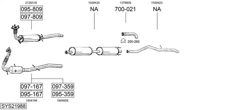 BOSAL SYS21988