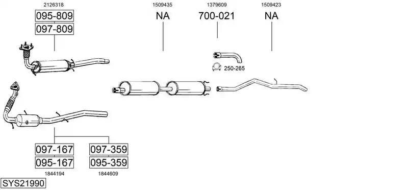 BOSAL SYS21990