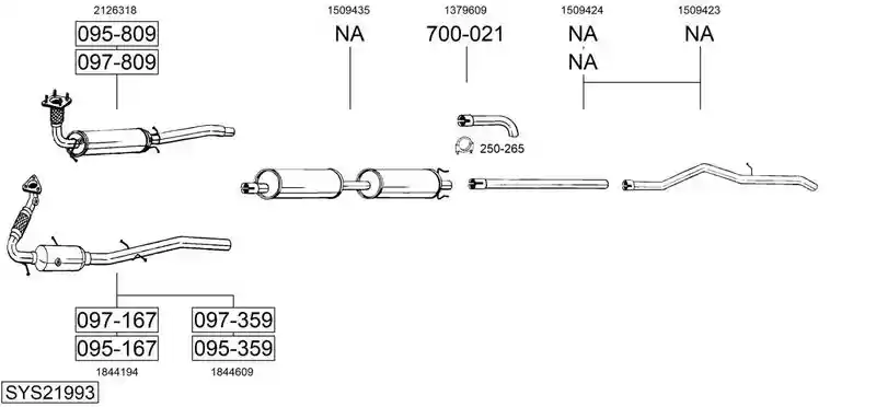 BOSAL SYS21993