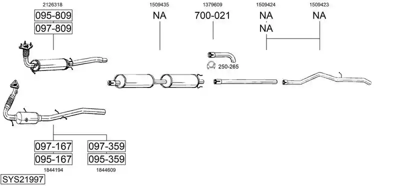 BOSAL SYS21997
