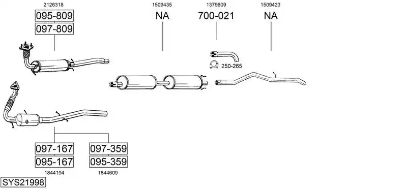 BOSAL SYS21998