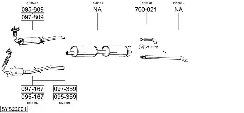 BOSAL SYS22001