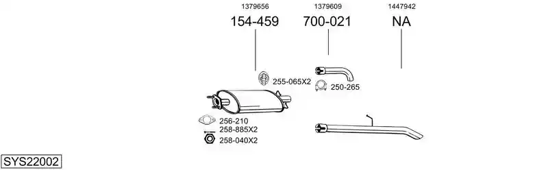 BOSAL SYS22002