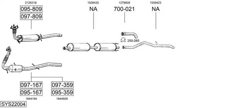 BOSAL SYS22004