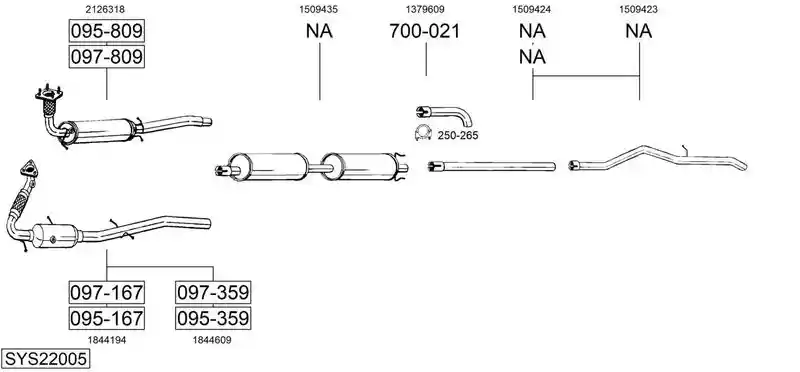 BOSAL SYS22005