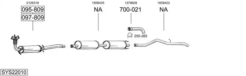 BOSAL SYS22010