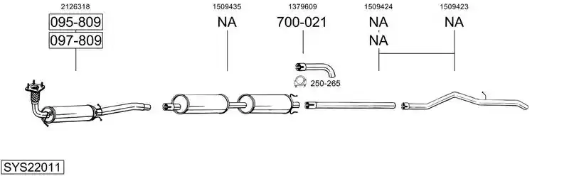 BOSAL SYS22011