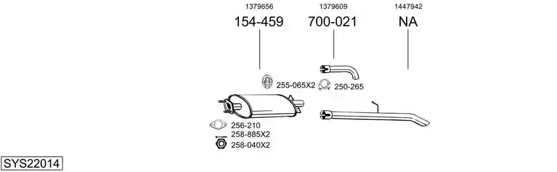 BOSAL SYS22014
