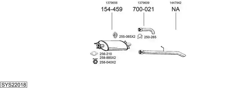 BOSAL SYS22018
