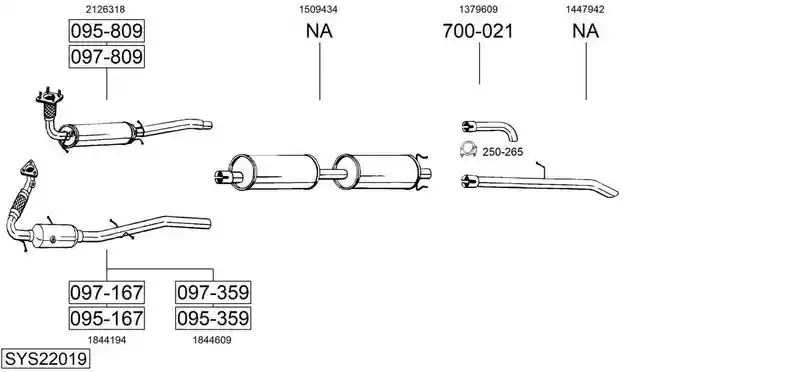BOSAL SYS22019