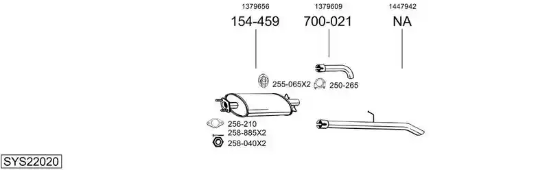 BOSAL SYS22020