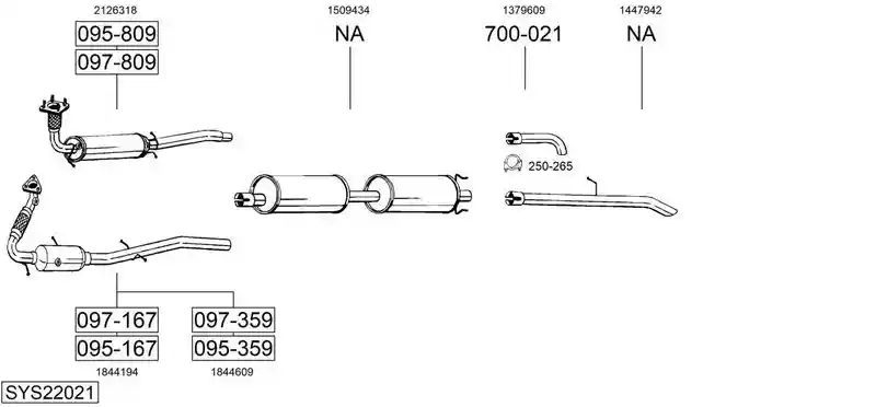 BOSAL SYS22021