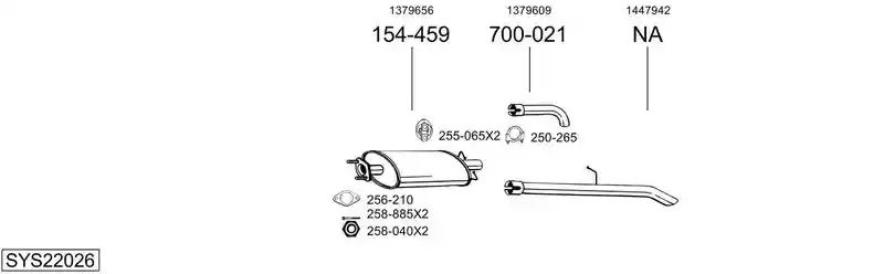 BOSAL SYS22026