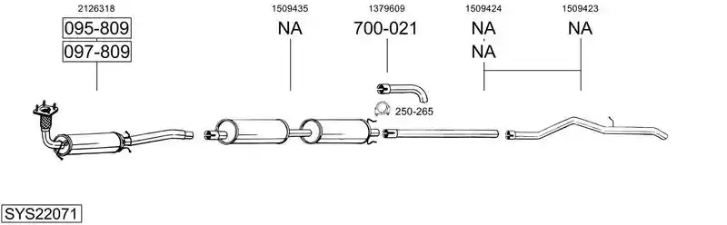 BOSAL SYS22071