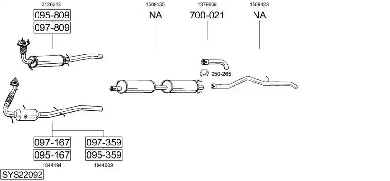 BOSAL SYS22092