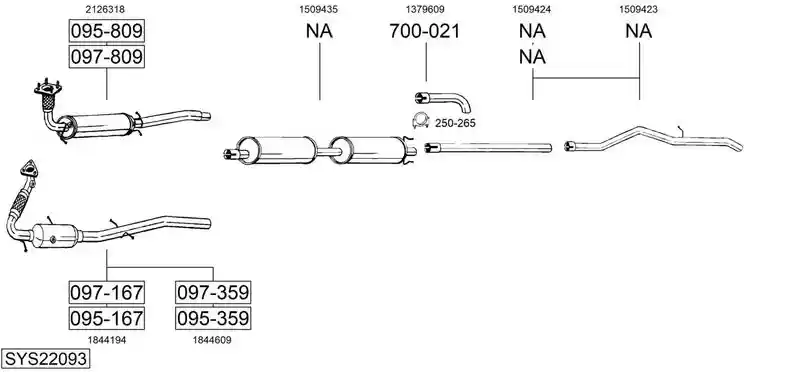 BOSAL SYS22093
