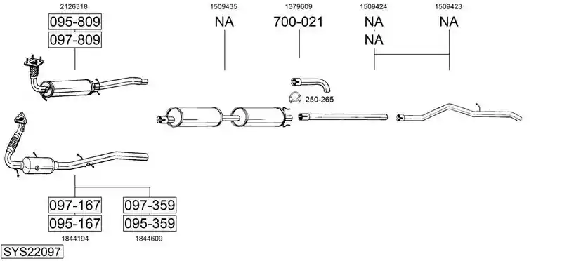 BOSAL SYS22097