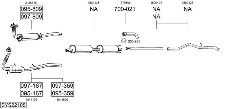 BOSAL SYS22105