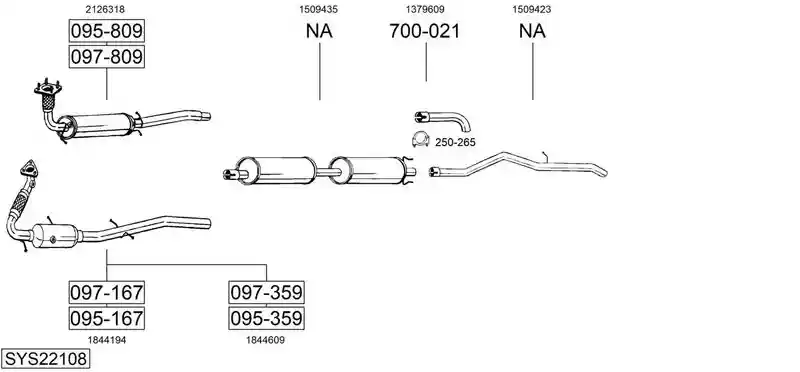 BOSAL SYS22108