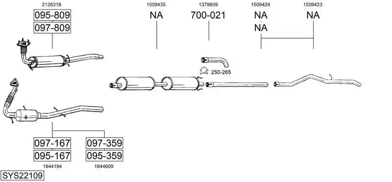 BOSAL SYS22109