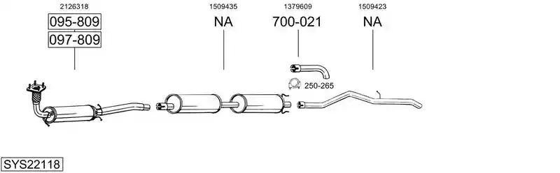 BOSAL SYS22118