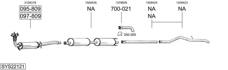 BOSAL SYS22121