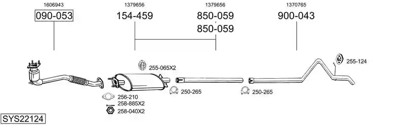 BOSAL SYS22124