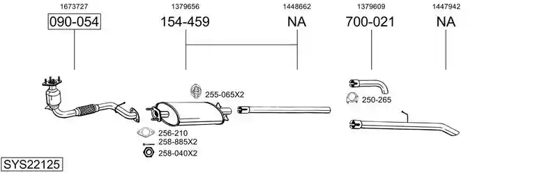 BOSAL SYS22125