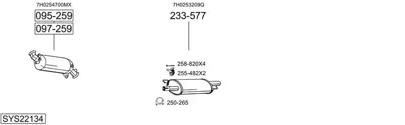 BOSAL SYS22134