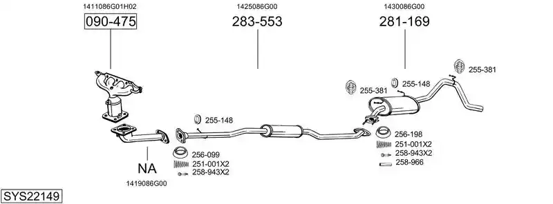 BOSAL SYS22149