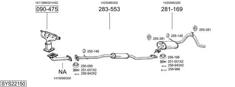 BOSAL SYS22150