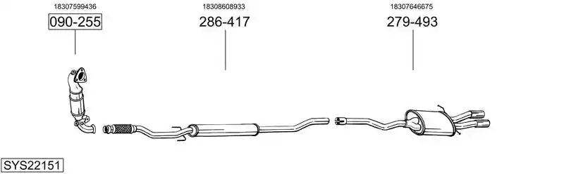 BOSAL SYS22151
