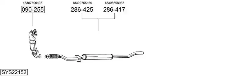 BOSAL SYS22152