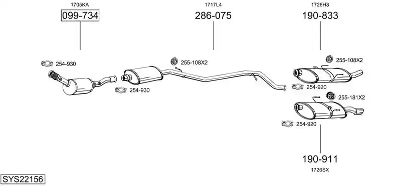 BOSAL SYS22156