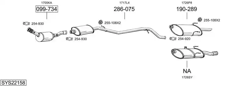 BOSAL SYS22158