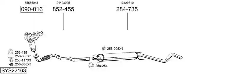 BOSAL SYS22163