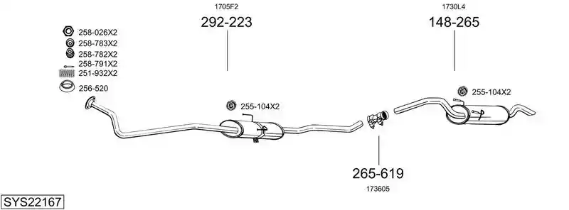 BOSAL SYS22167