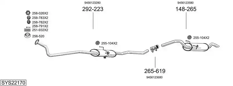 BOSAL SYS22170