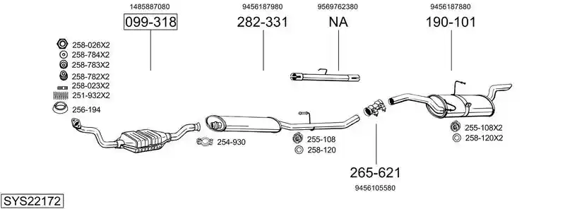 BOSAL SYS22172