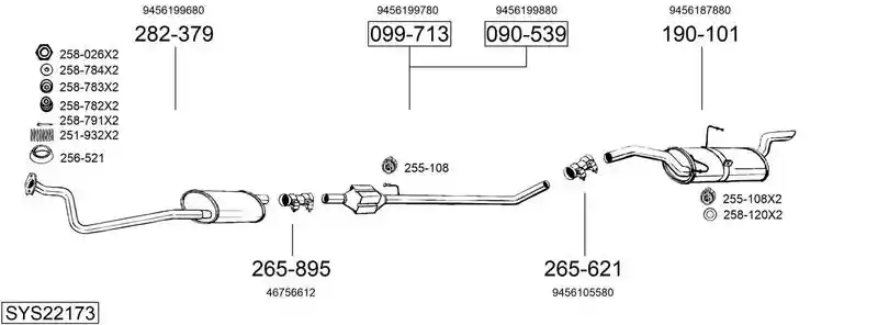 BOSAL SYS22173