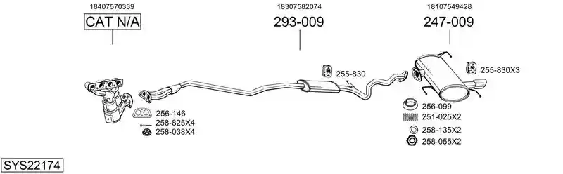 BOSAL SYS22174