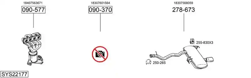 BOSAL SYS22177