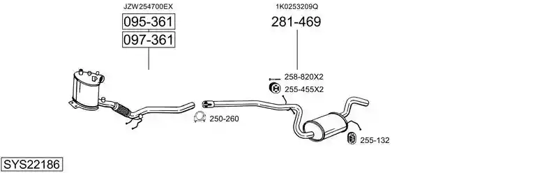 BOSAL SYS22186