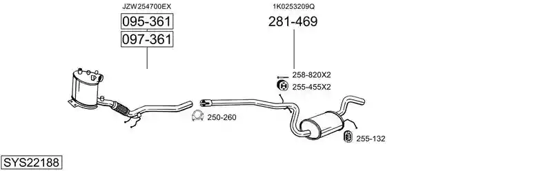 BOSAL SYS22188