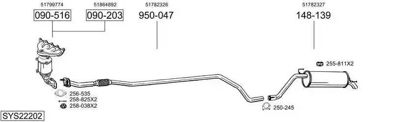 BOSAL SYS22202