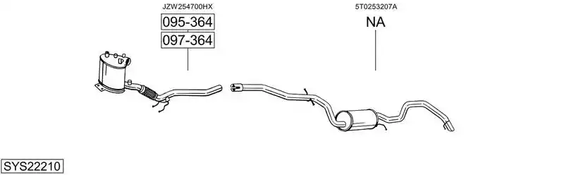 BOSAL SYS22210