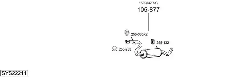 BOSAL SYS22211