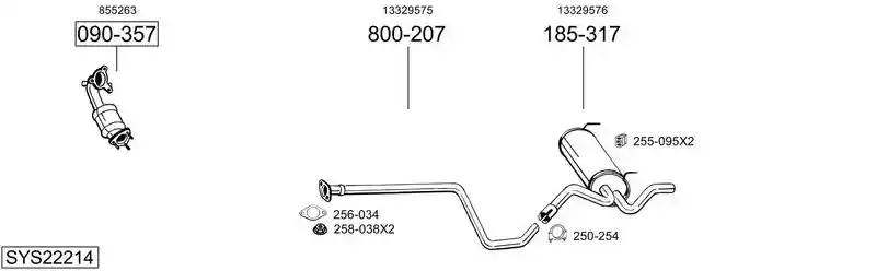 BOSAL SYS22214