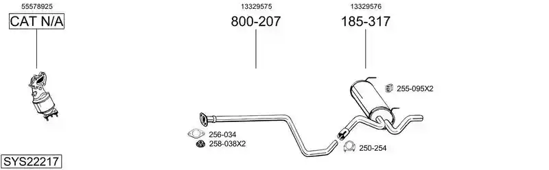 BOSAL SYS22217