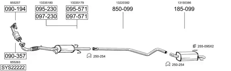 BOSAL SYS22222